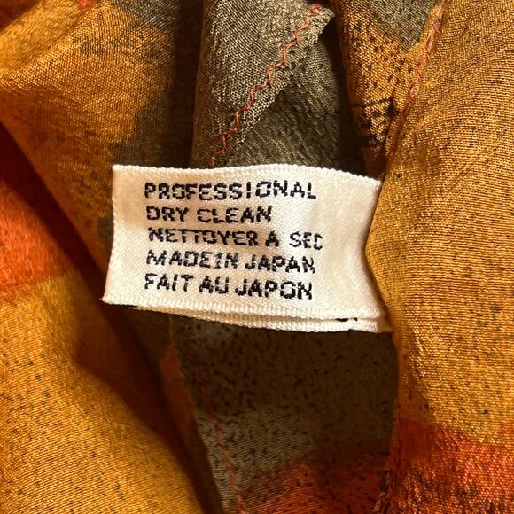 Vera Neumann Prima Vera Collection Vintage 70s Silk Cat Print Scarf Orange Boho - Picture 7 of 9